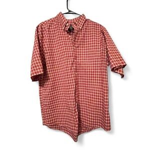 Jos. A. Bank Red Plaid Casual Shirt